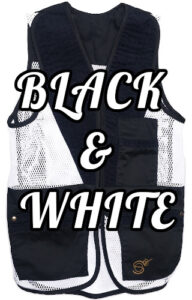 Tradition Skeet Vest Black & White Labelled