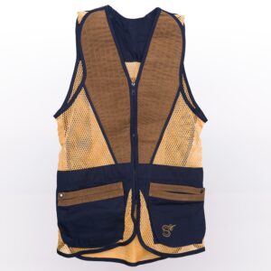 Tradition Skeet Vest in Navy and Gold